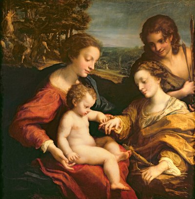 The Mystic Marriage of St. Catherine of Alexandria, c.1526-27 by Antonio da Correggio